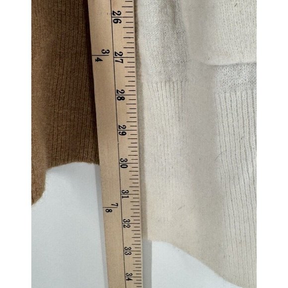 Madewell Cardigan Sweater XS Kent Wool Alpaca Blend Colorblock Oversize Neutral - Picture 5 of 5